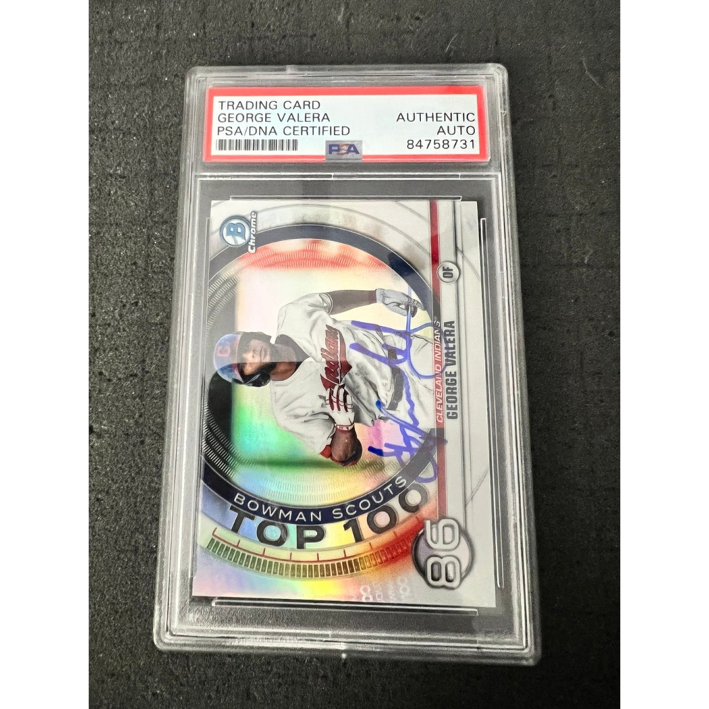 George Valera - 2020 Bowman - Chrome Bowman Scouts Top 100- Auto